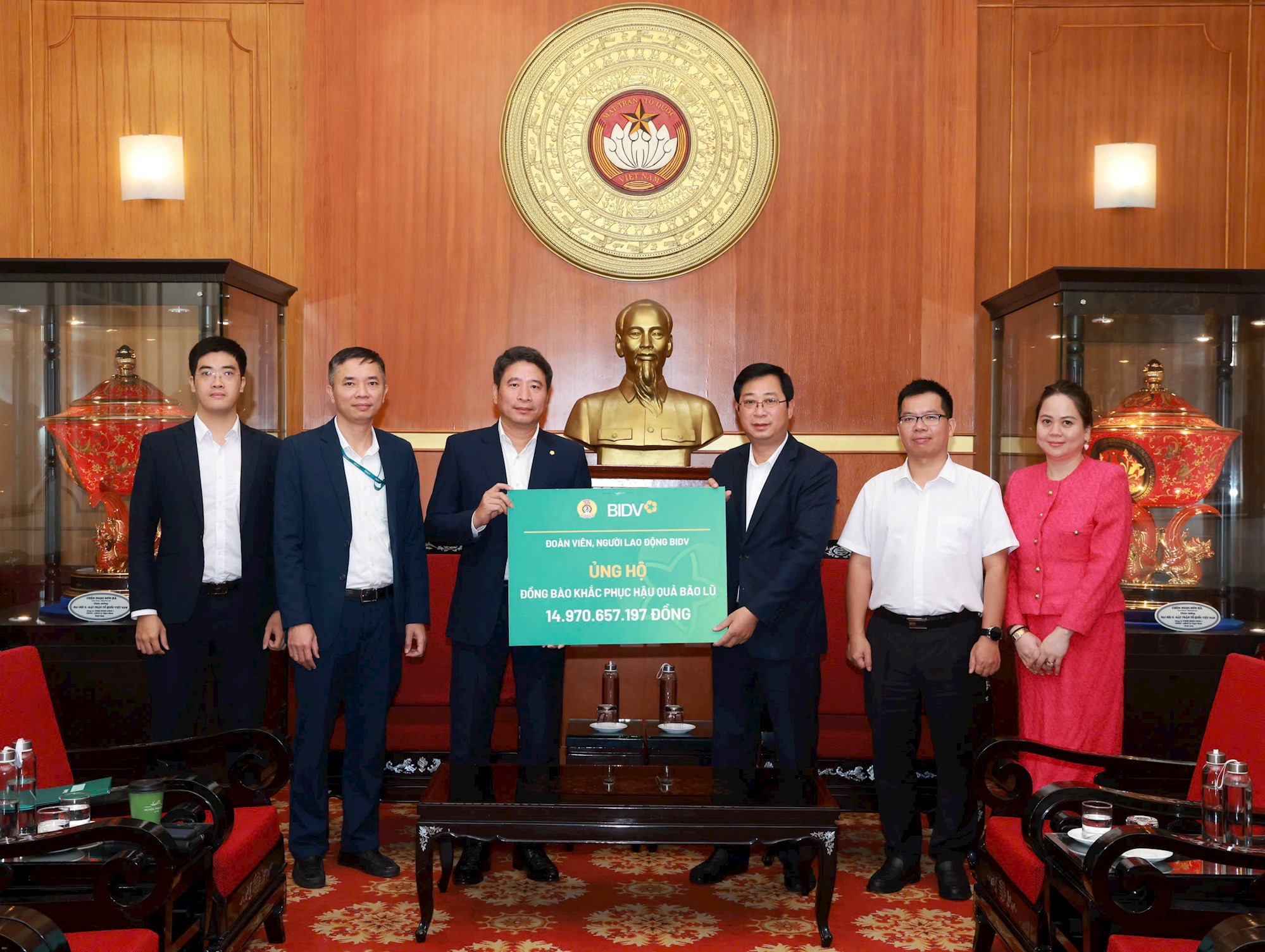 BIDV chung tay hỗ trợ đồng bào vùng bão lũ 21,7 tỷ đồng